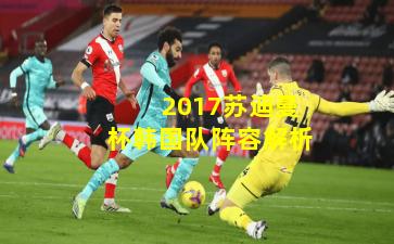  2017苏迪曼杯韩国队阵容解析